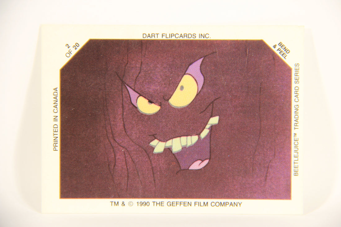 Beetlejuice 1990 Trading Card Glow In The Dark Sticker #2 ENG L004712