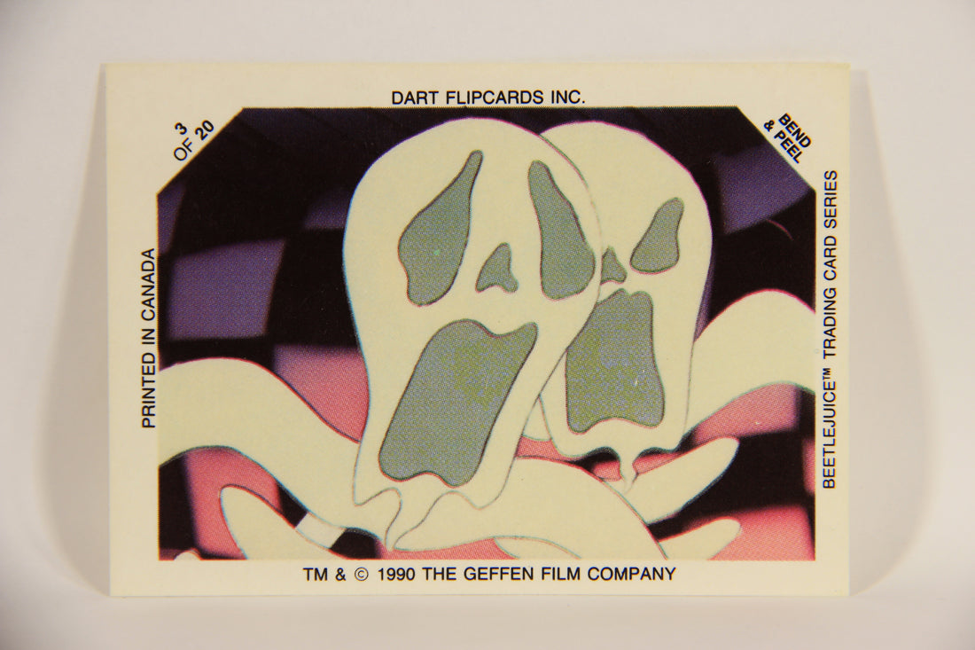 Beetlejuice 1990 Trading Card Glow In The Dark Sticker #3 ENG L004713