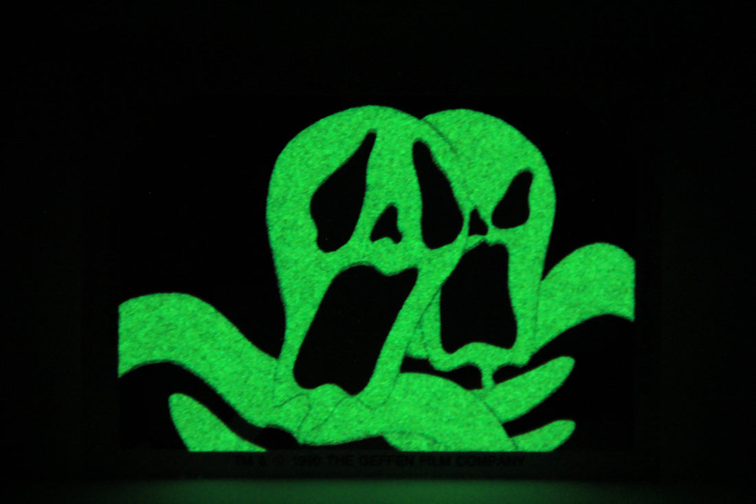 Beetlejuice 1990 Trading Card Glow In The Dark Sticker #3 ENG L004713