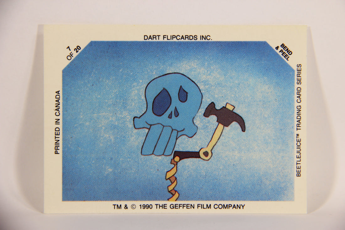 Beetlejuice 1990 Trading Card Glow In The Dark Sticker #7 ENG L004715