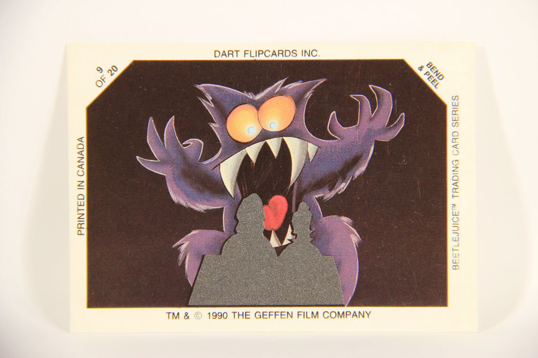 Beetlejuice 1990 Trading Card Glow In The Dark Sticker #9 ENG L004717
