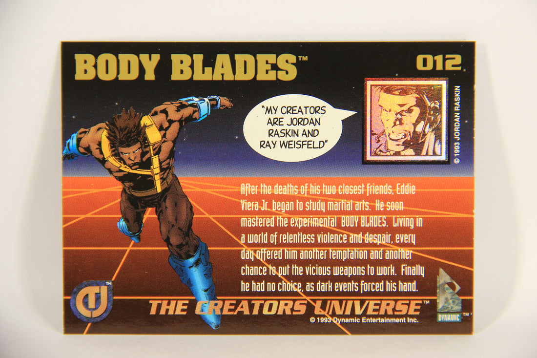 The Creators Universe 1993 Trading Card #12 Body Blades ENG L004820