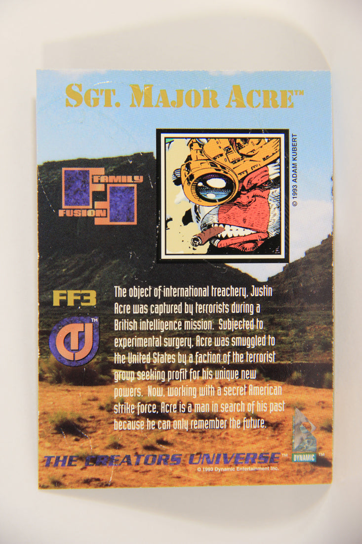 The Creators Universe 1993 Trading Card #FF3 Sgt. Major Acre ENG L004822