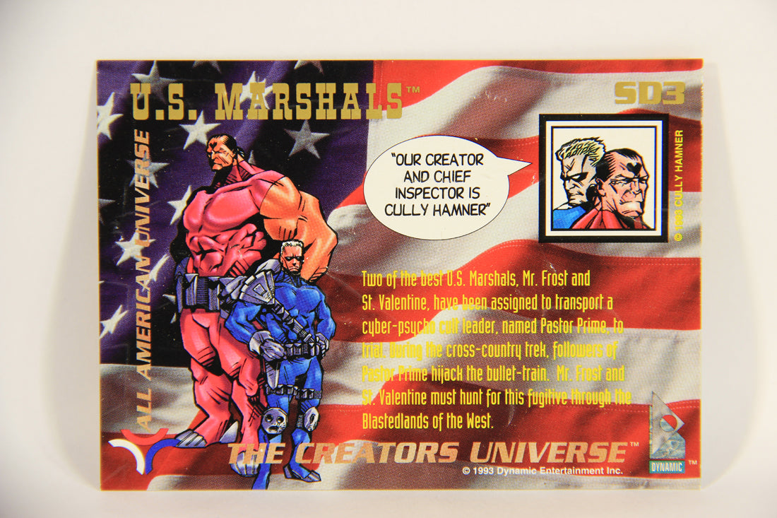 The Creators Universe 1993 Trading Card #SD3 U.S. Marshals ENG L004826