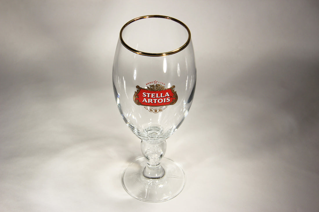 Stella Artois Screen Edition Beer Chalice Glass Rose Flower Stem Belgium L004879