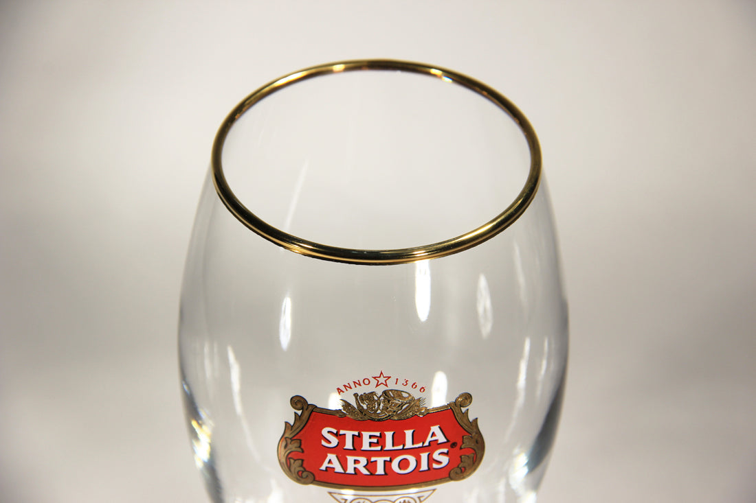 Stella Artois Screen Edition Beer Chalice Glass Rose Flower Stem Belgium L004879