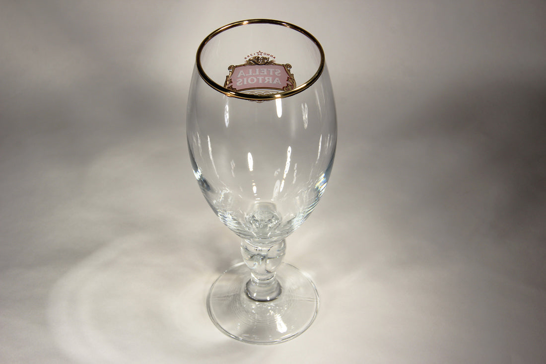 Stella Artois Screen Edition Beer Chalice Glass Rose Flower Stem Belgium L004879