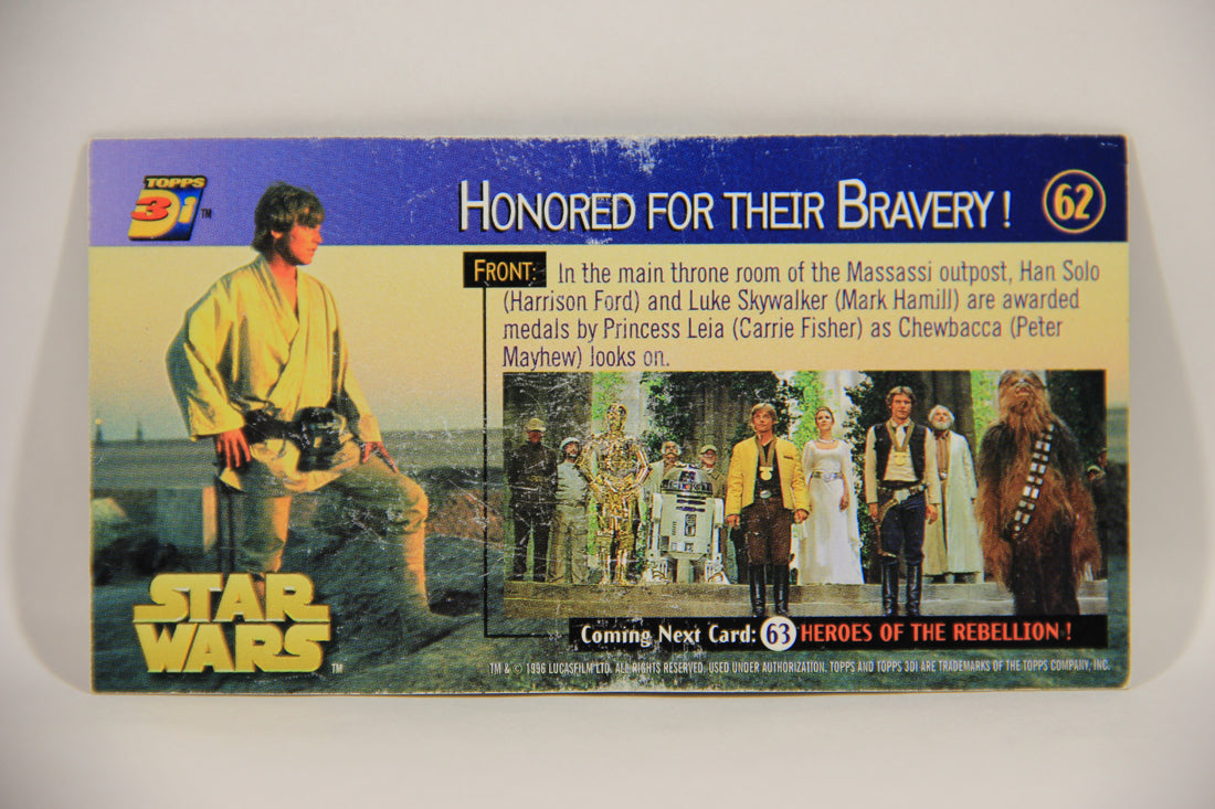 Star Wars 3Di Widevision 1996 Trading Card #62 Leia's Ordeal ENG L004951