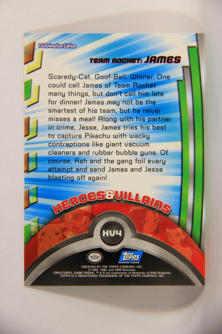 Pokémon Card TV Animation #HV4 Team Rocket James Blue Logo 1st Print ENG L004969