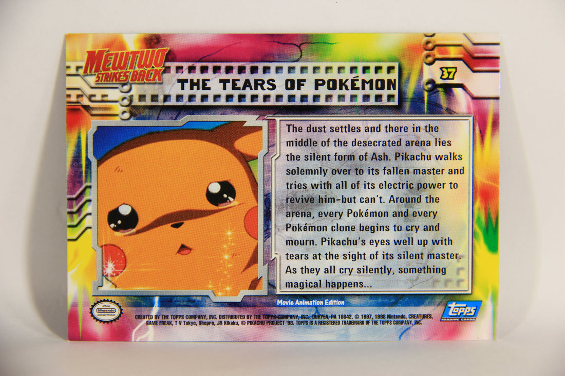 Pokémon Card First Movie #37 The Tears Of Pokémon Foil Chase Blue Logo 1st Print ENG L005044
