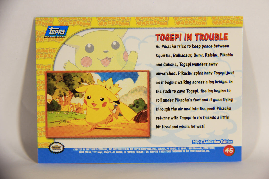 Pokémon Card First Movie #45 Togepi In Trouble Foil Chase Blue Logo 1st Print ENG L005052