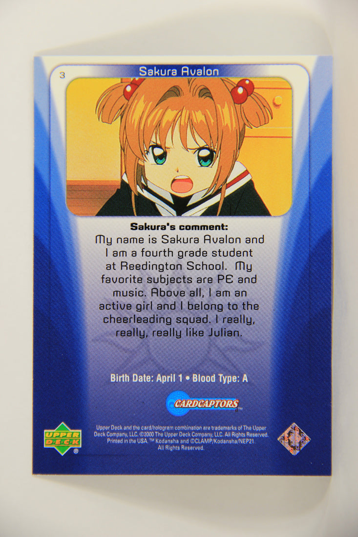 CardCaptors 2000 Trading Card #3 My Name Is Sakura Avalon ENG L005472