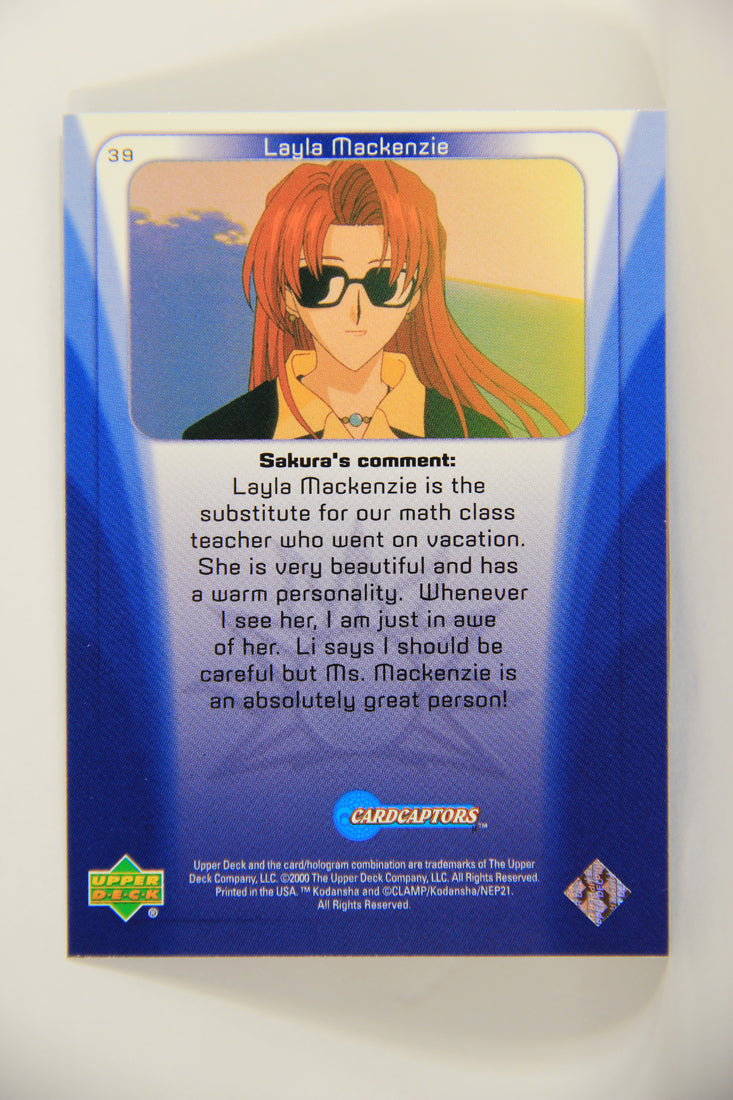 CardCaptors 2000 Trading Card #39 Layla Mackenzie Is The Substitute ENG L005503