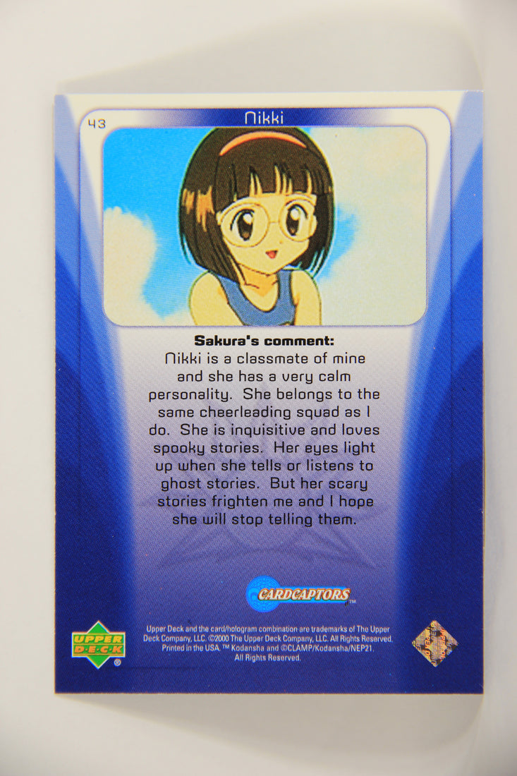 CardCaptors 2000 Trading Card #43 Nikki Is A Classmate Of Mine ENG L005507