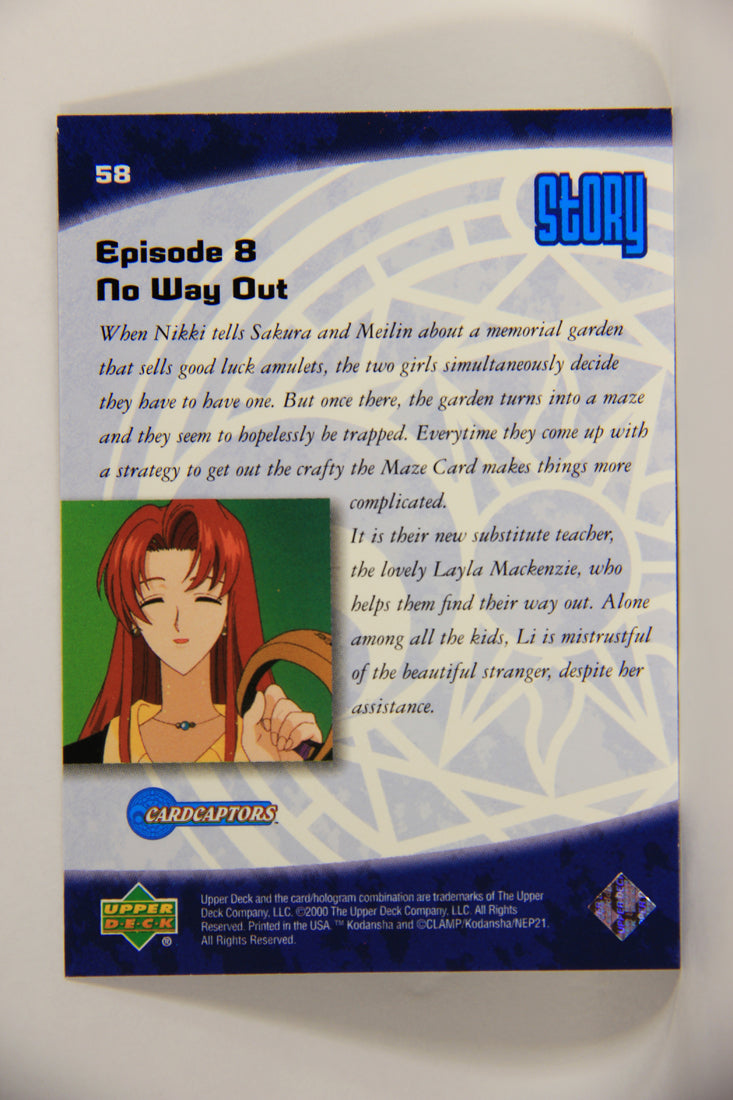 CardCaptors 2000 Trading Card #58 Episode 8 - No Way Out - Story ENG L005520
