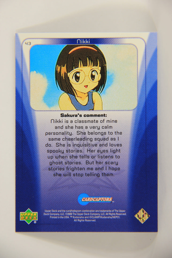 CardCaptors 2000 Card #43 Nikki Is A Classmate Of Mine Rainbow Holo Foil ENG L005565