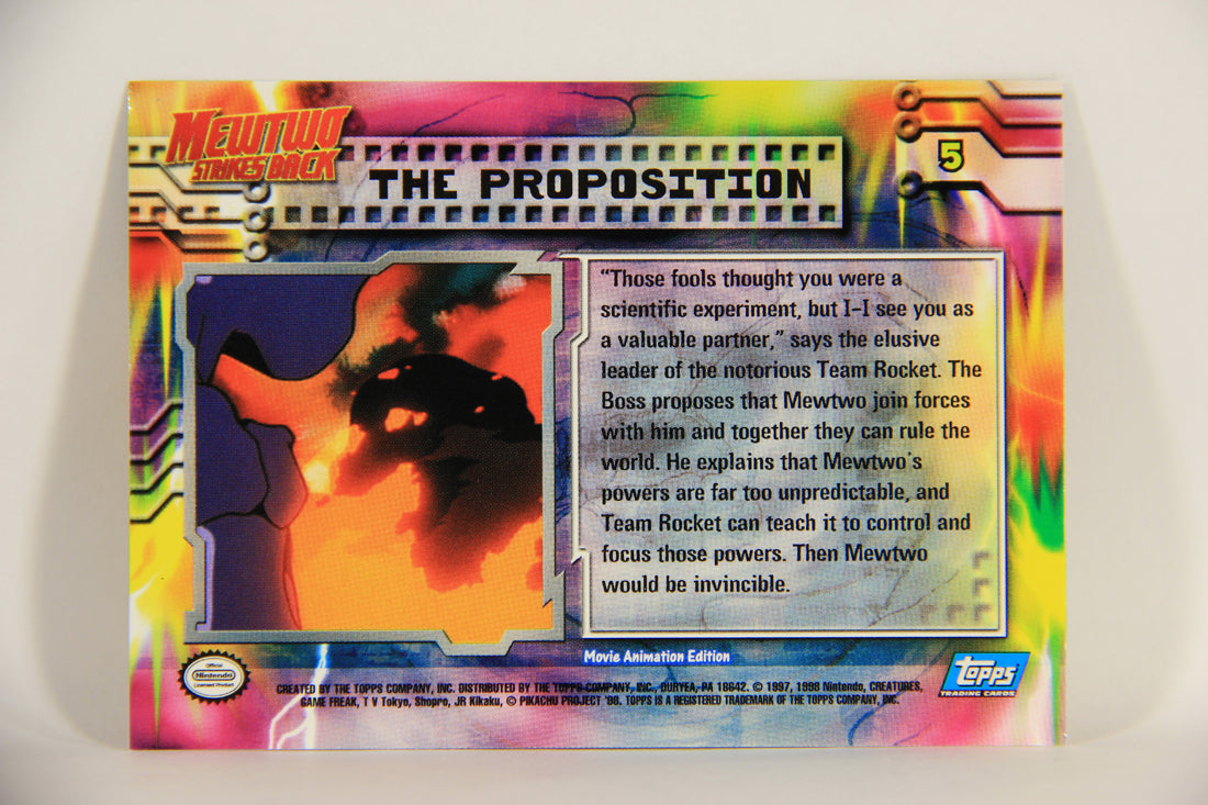 Pokémon Card First Movie #5 The Proposition Blue Logo 1st Print ENG L005590