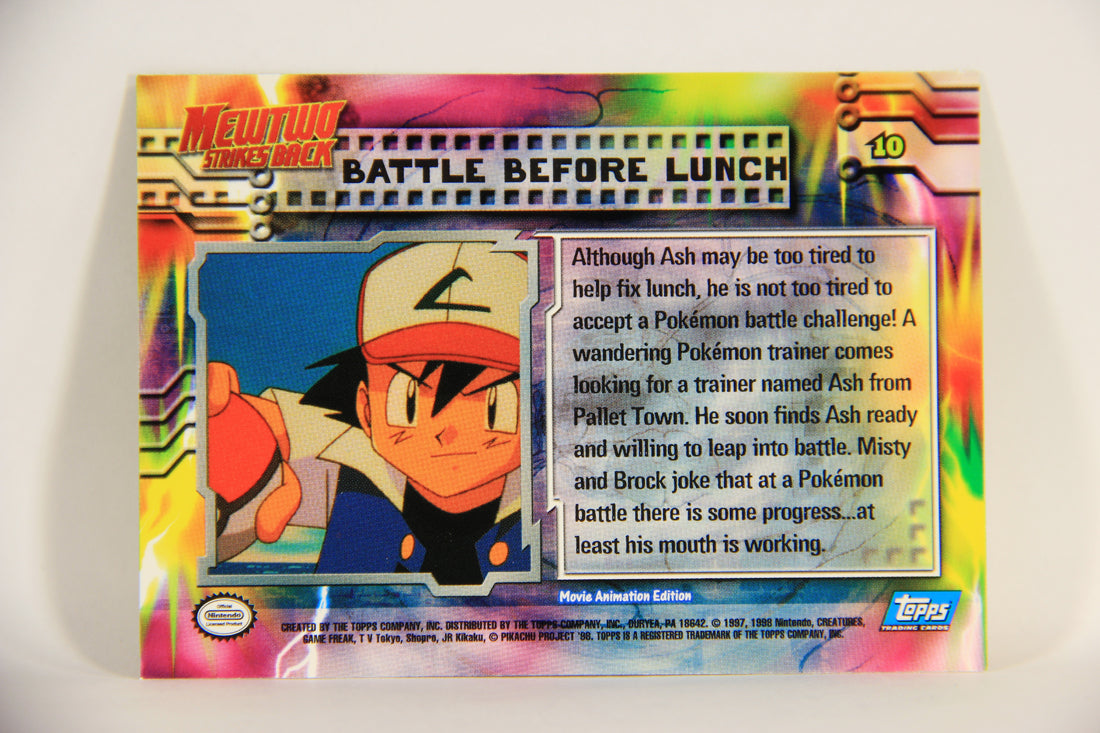 Pokémon Card First Movie #10 Battle Before Lunch Blue Logo 1st Print ENG L005594