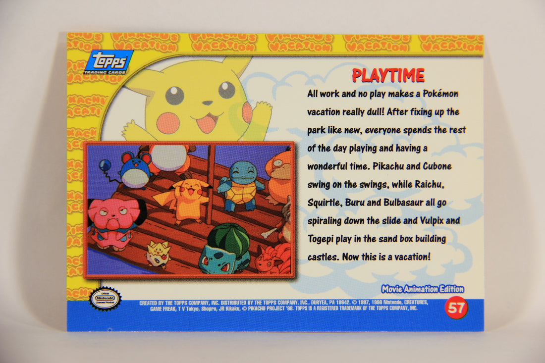 Pokémon Card First Movie #57 Playtime Blue Logo 1st Print ENG L005631