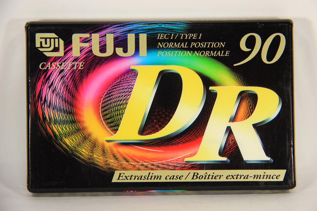Fuji DR 90 Blank Audio Cassette Tapes IEC I - Type I - Set Of 2 New And Sealed L005864