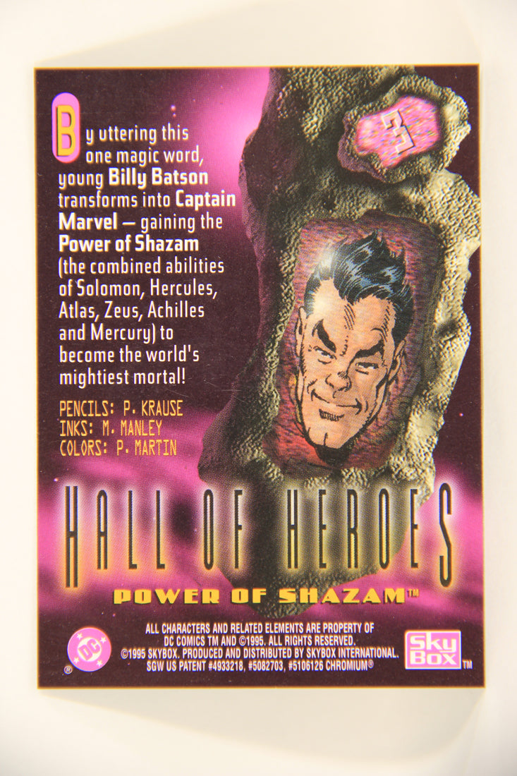 DC Legends '95 Power Chrome 1995 Trading Card #3 The Power Of Shazam L006422