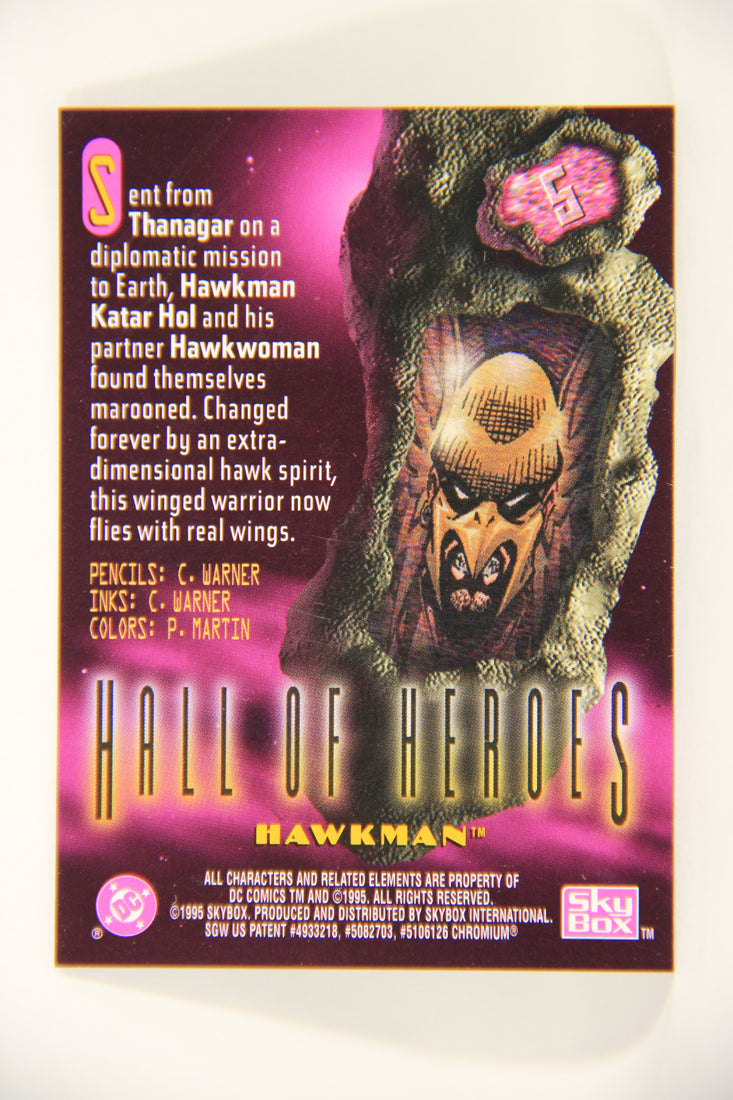 DC Legends '95 Power Chrome 1995 Trading Card #5 Hawkman L006424