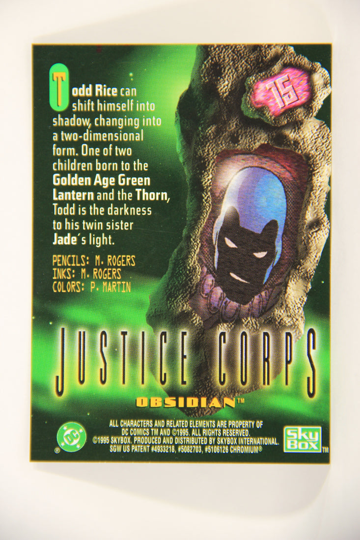 DC Legends '95 Power Chrome 1995 Trading Card #15 Obsidian L006491