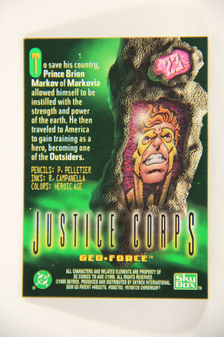 DC Legends '95 Power Chrome 1995 Trading Card #23 Geo-Force L006499