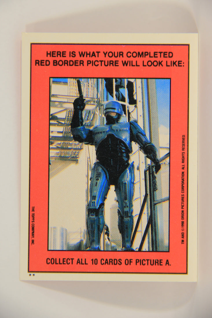 RoboCop 2 Topps 1990 Trading Card Sticker #10 Puzzle ENG L006868