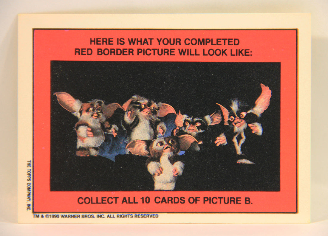 Gremlins 2 The New Batch 1990 Sticker Card #11 The Bat Gremlin ENG Red Border L006880