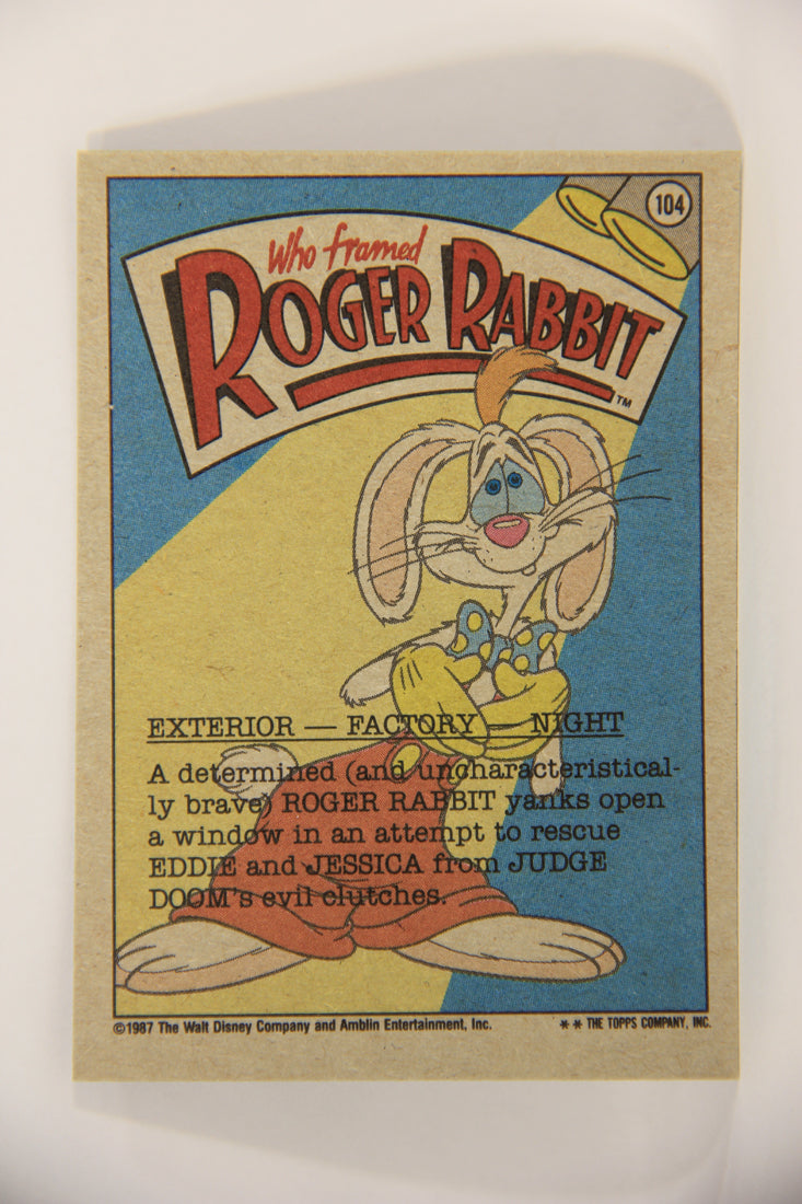 Who Framed Roger Rabbit 1988 Trading Card #104 Roger To The Rescue ENG L006898