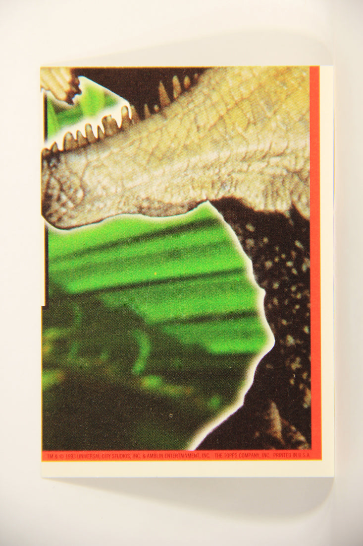 Jurassic Park 1993 Trading Card Sticker #7 Tyrannosaurus Rex ENG Topps Puzzle L007123
