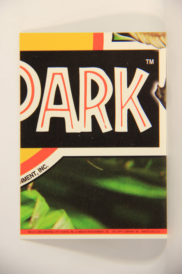 Jurassic Park 1993 Trading Card Sticker #8 Velociraptor ENG Topps Puzzle L007124