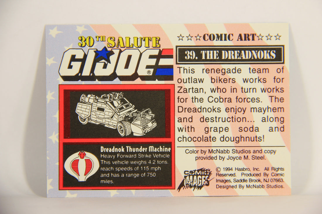 GI Joe 30th Salute 1994 Trading Card #39 The Dreadnoks ENG L007403