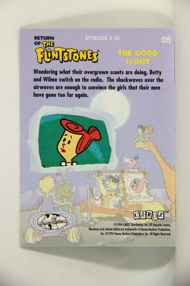 Return Of The Flintstones 1994 Trading Card #5 Shockwaves Over The Airwaves ENG L007433