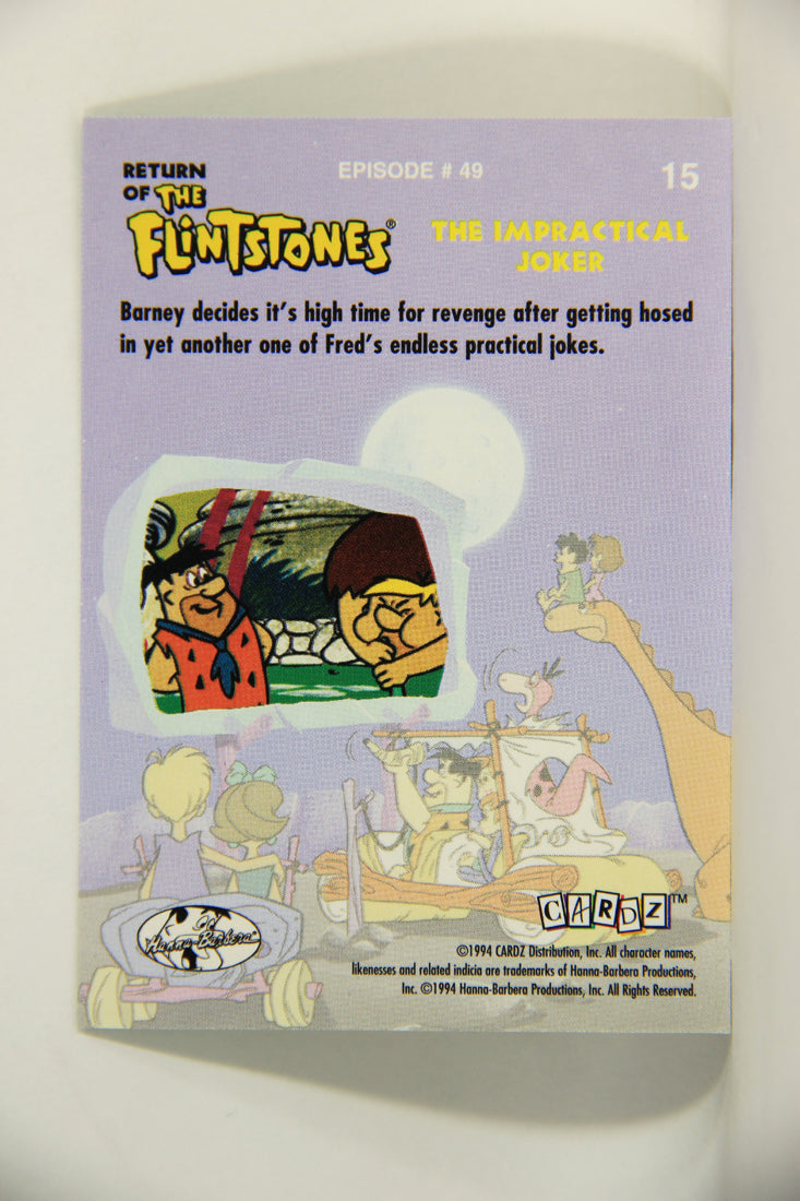 Return Of The Flintstones 1994 Trading Card #15 Fred's Endless Practical Jokes ENG L007443