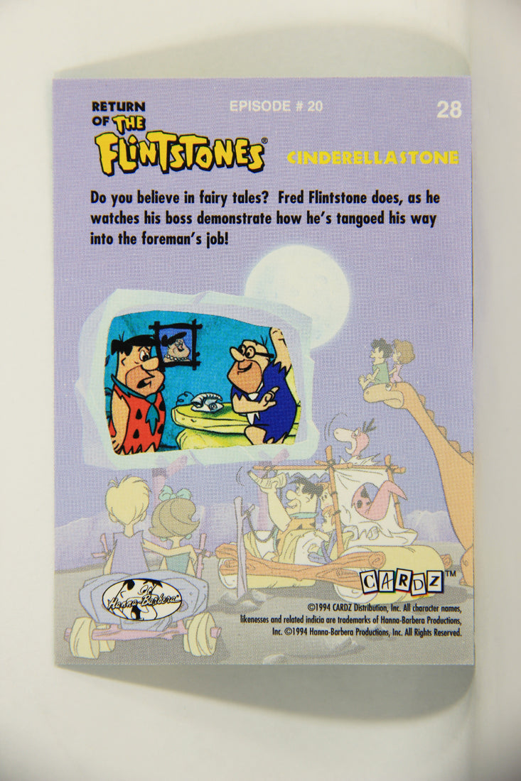 Return Of The Flintstones 1994 Trading Card #28 Fred And Mr Slate ENG L007456