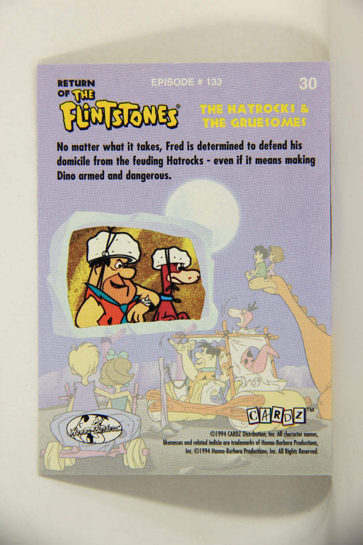 Return Of The Flintstones 1994 Trading Card #30 Defending Domicile ENG L007458