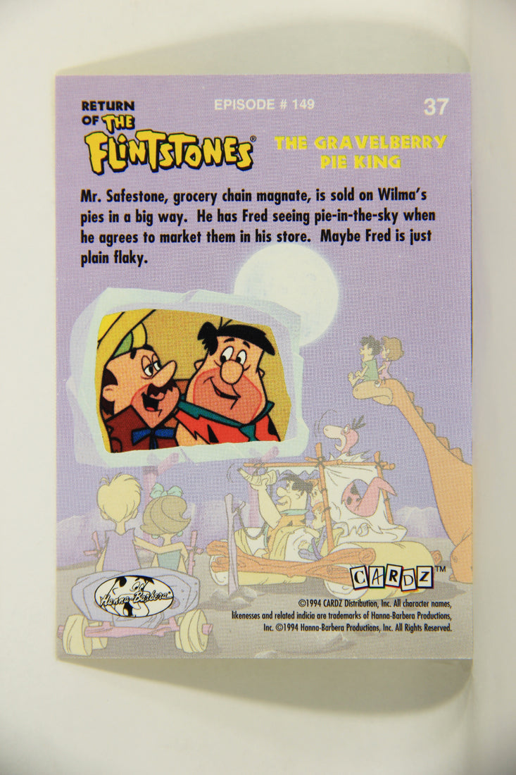 Return Of The Flintstones 1994 Trading Card #37 Mr Safestone And Fred ENG L007465