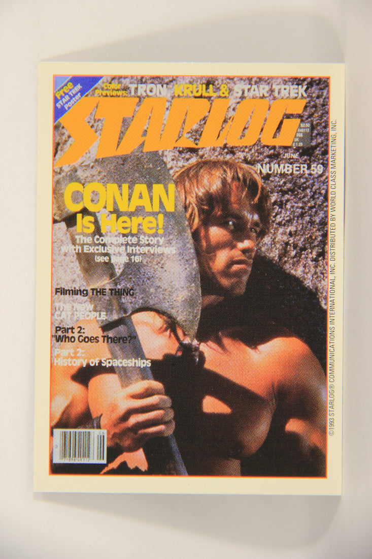 Starlog 1993 Trading Card #27 Conan Arnold Schwarzenegger "Cover Number 59" L007595
