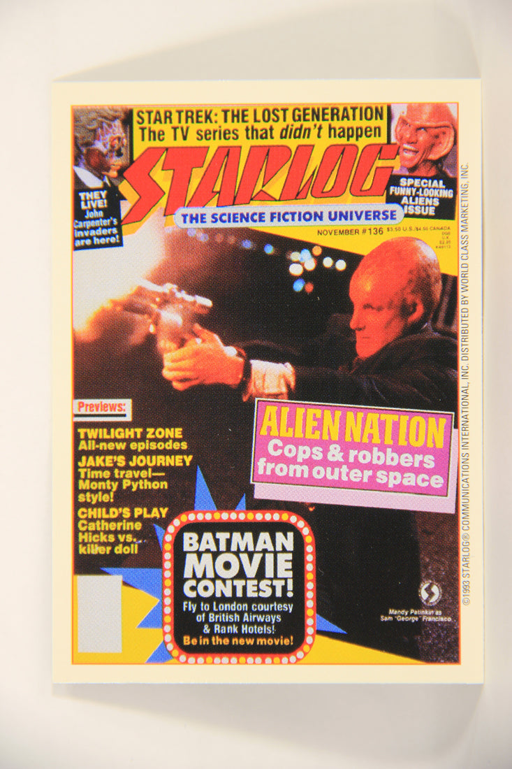 Starlog 1993 Trading Card #59 Alien Nation TV Series "Cover Number 136" L007627