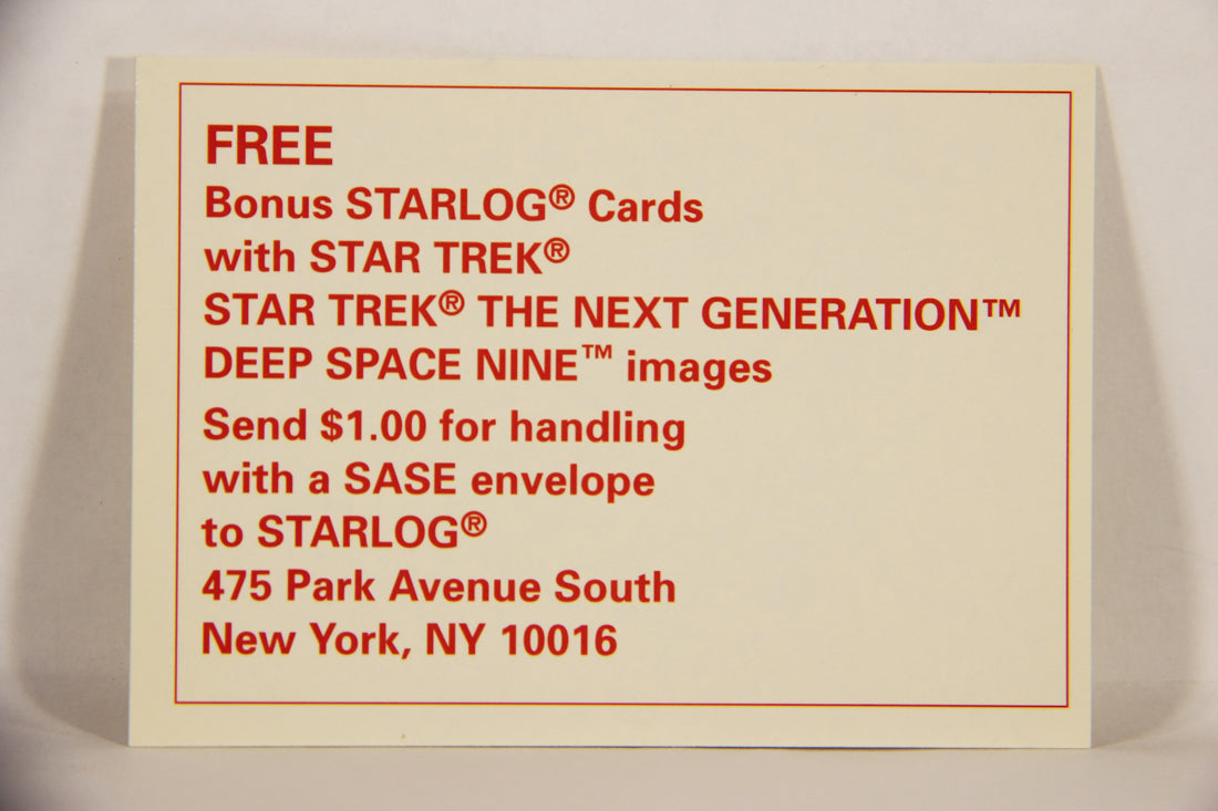 Starlog 1993 Trading Card #CL3 Checklist L007671