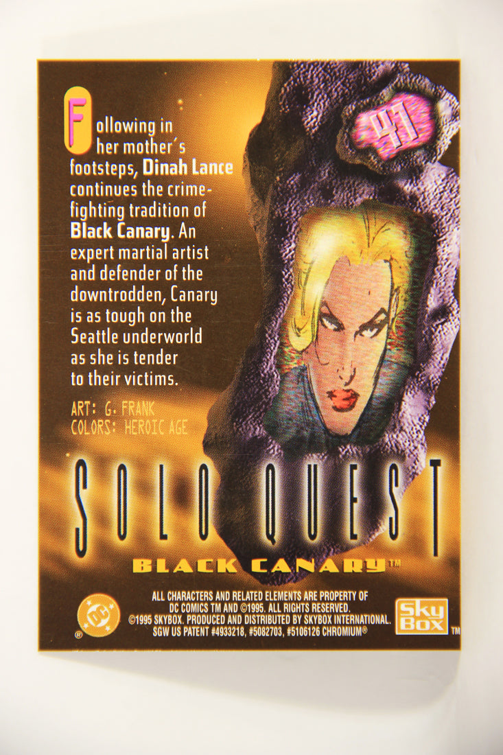 DC Legends '95 Power Chrome 1995 Trading Card #41 Black Canary L007697