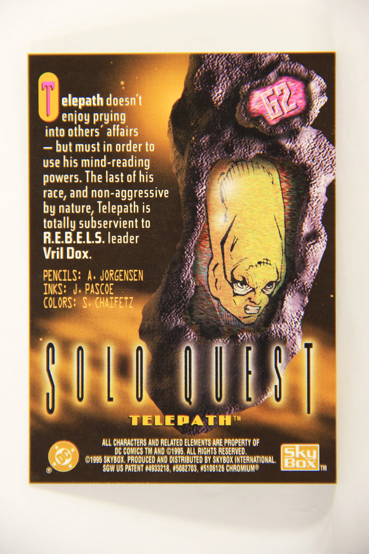 DC Legends '95 Power Chrome 1995 Trading Card #62 Telepath L007717