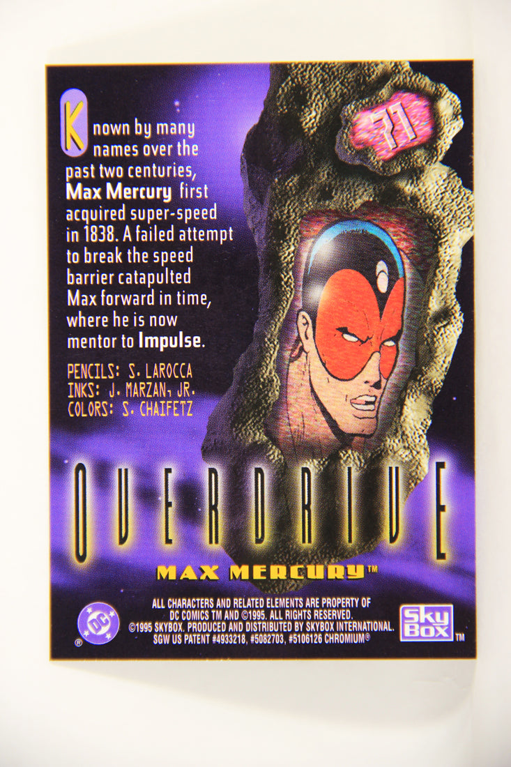 DC Legends '95 Power Chrome 1995 Trading Card #71 Max Mercury L007726