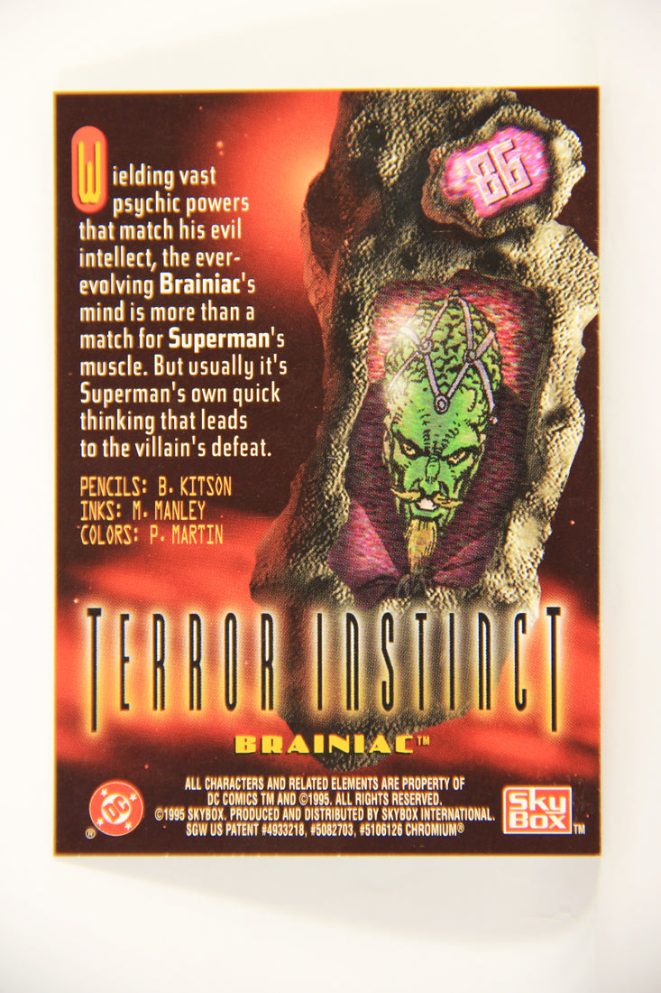 DC Legends '95 Power Chrome 1995 Trading Card #86 Brainiac L007741