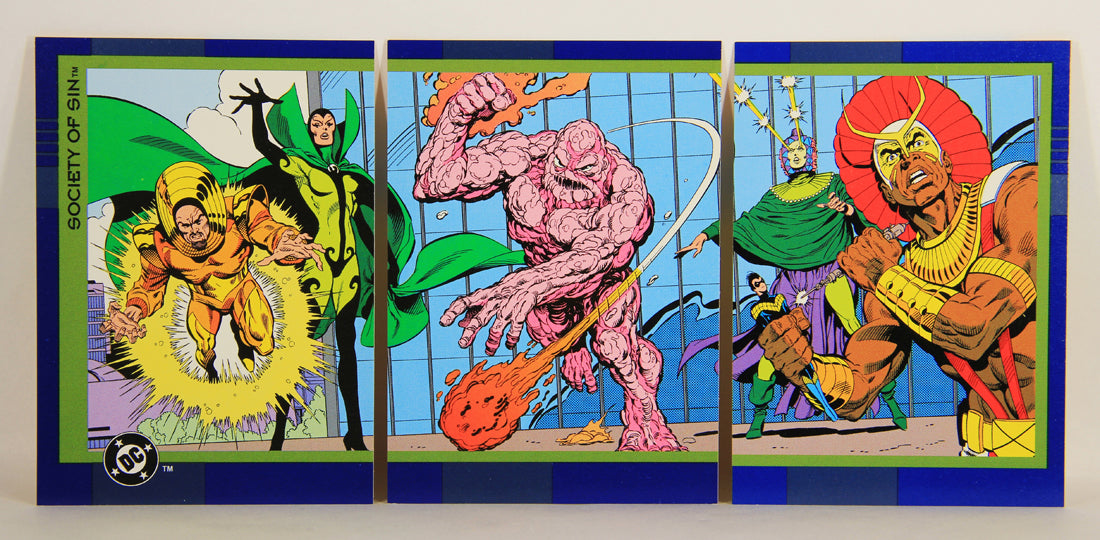 DC Cosmic Teams 1993 Trading Card #31-33 Triptych - Warp - Plasmus - Trinity L007809