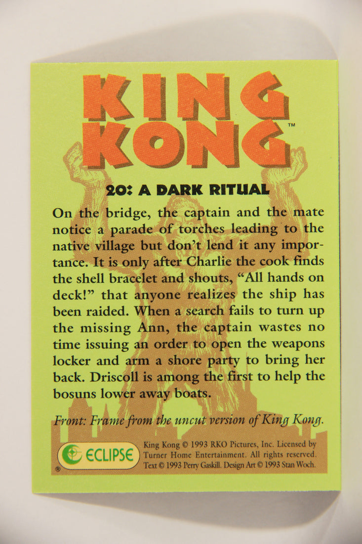 King Kong 60th Anniversary 1993 Trading Card #20 A Dark Ritual L007888