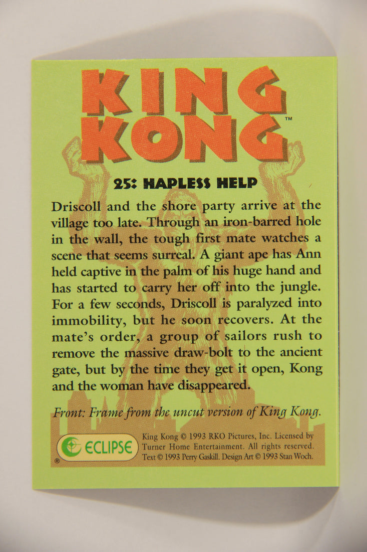 King Kong 60th Anniversary 1993 Trading Card #25 Hapless Help L007893