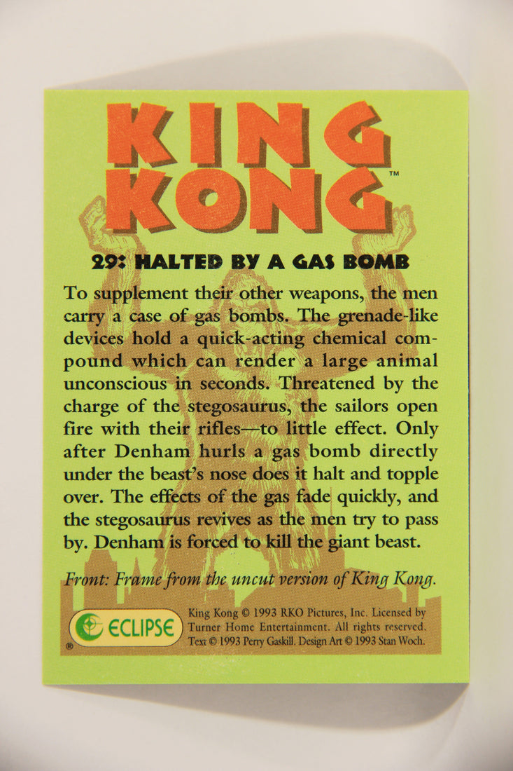 King Kong 60th Anniversary 1993 Trading Card #29 Halted By A Gas Bomb L007897